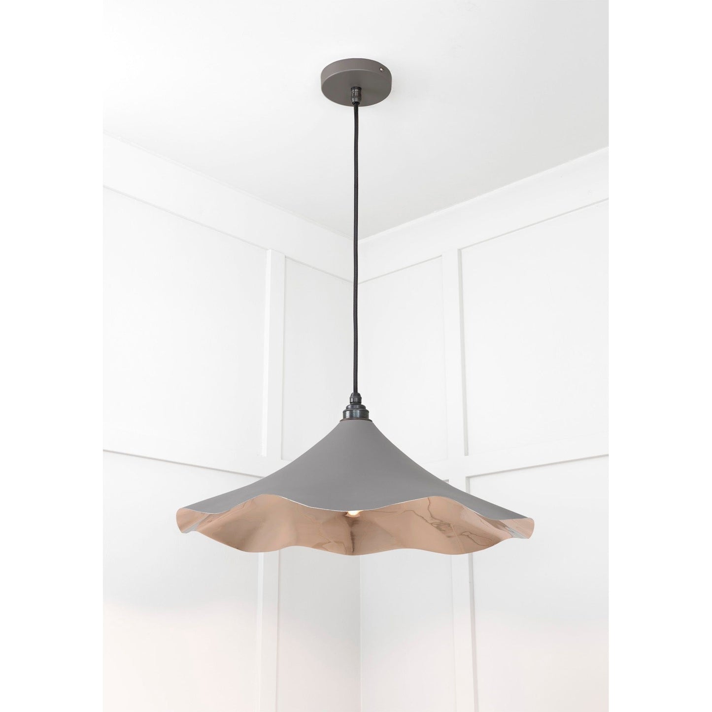 Smooth Nickel Flora Pendant