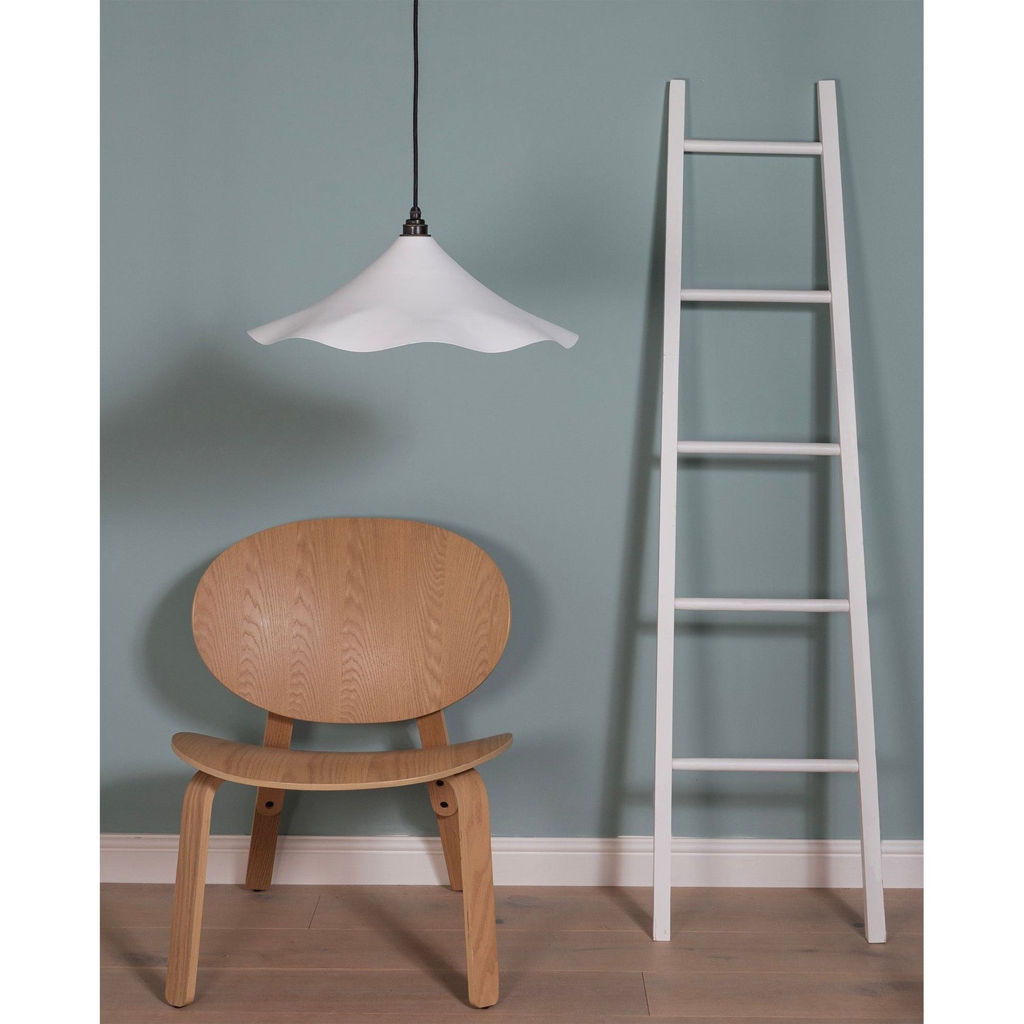 Smooth Nickel Flora Pendant