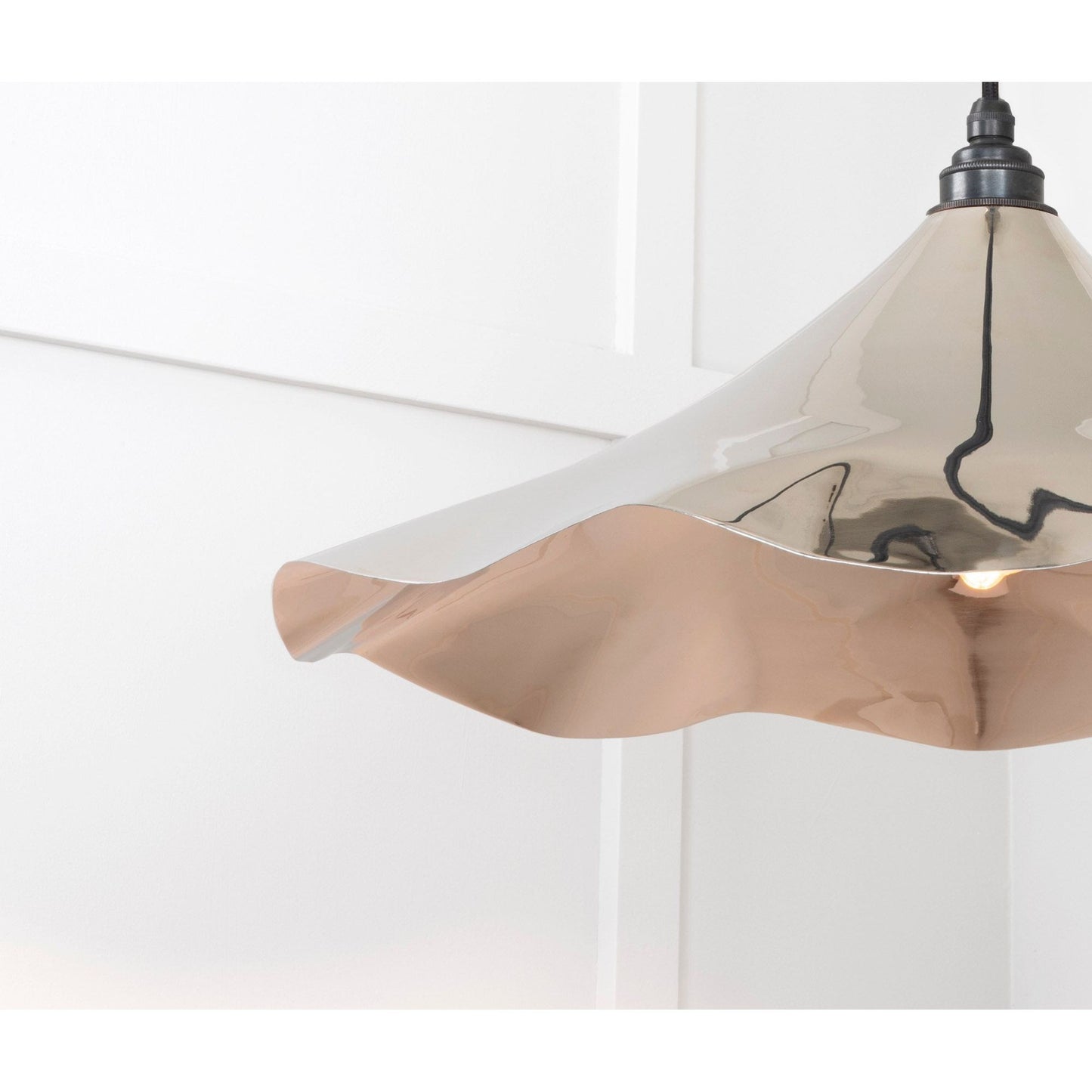 Smooth Nickel Flora Pendant