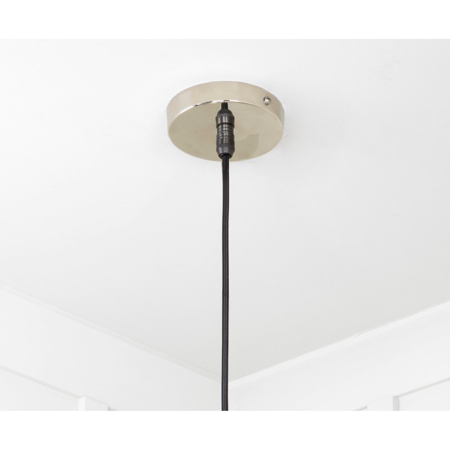 Smooth Nickel Flora Pendant