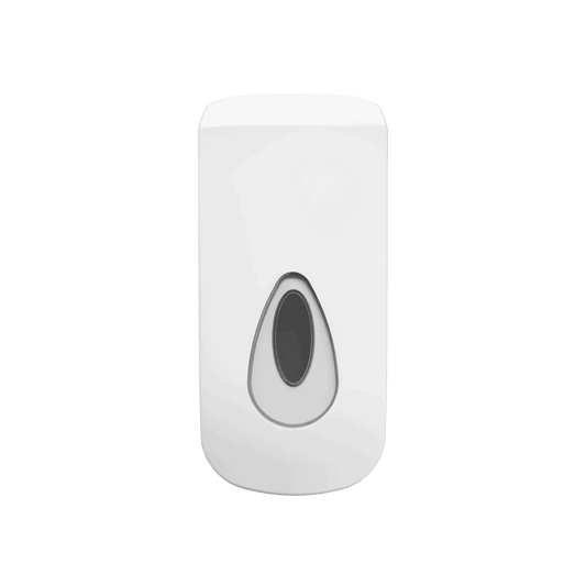 Modular 400ml Liquid Refillable Soap Dispenser Foam Pump White – Clear Window Love Handles uk
