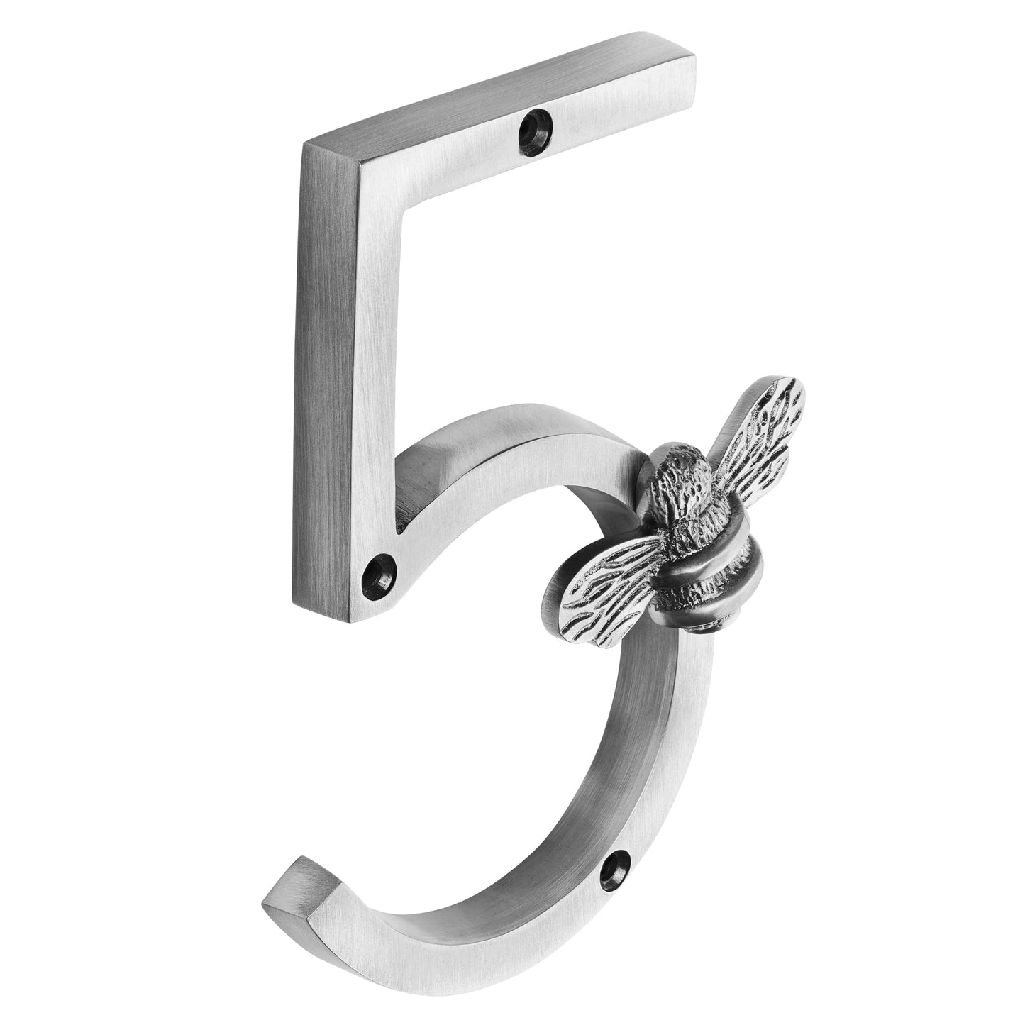 Brass bee Premium House Numbers with Bee in Pewter Finish 0-9 - Brass bee