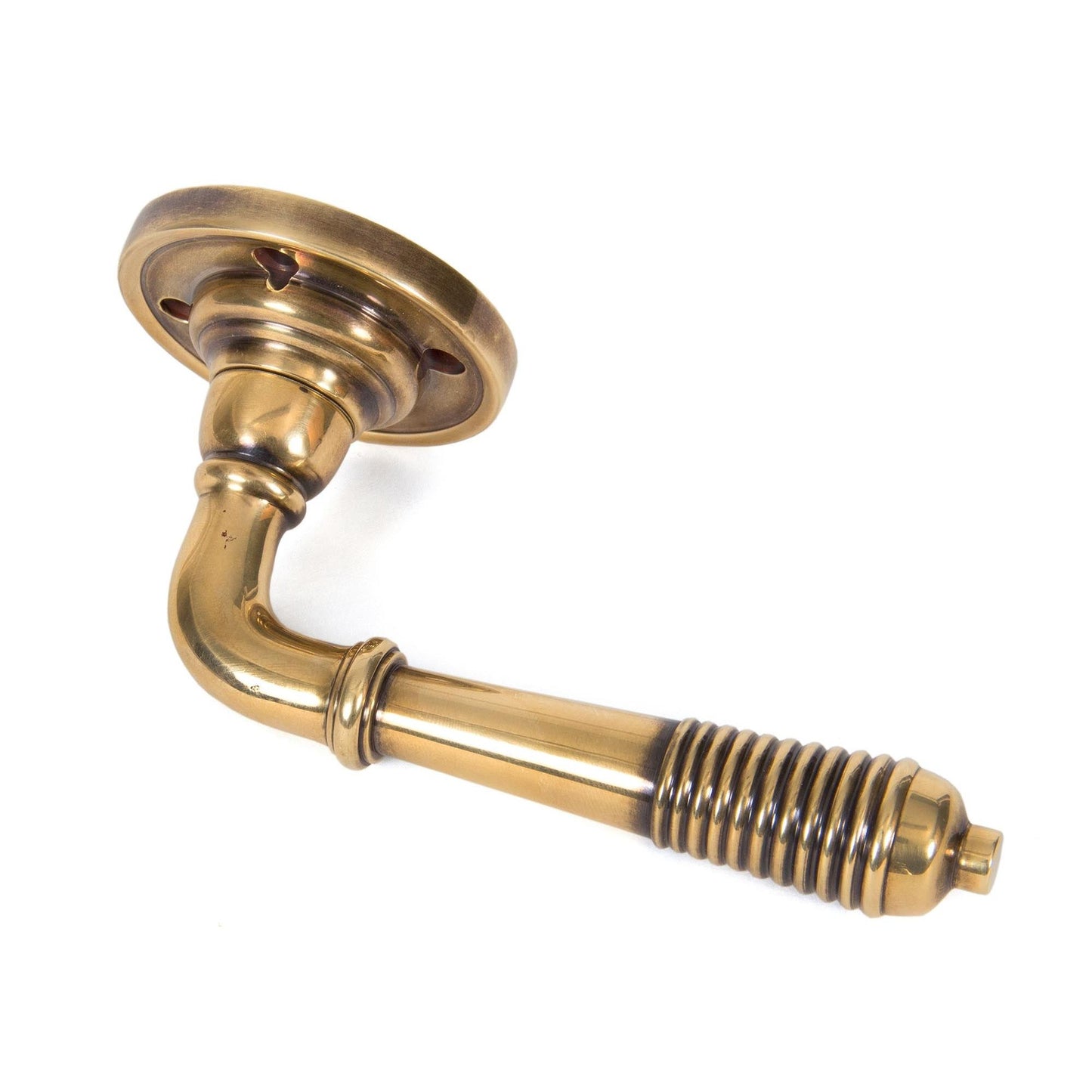 Reeded Lever on Rose Set