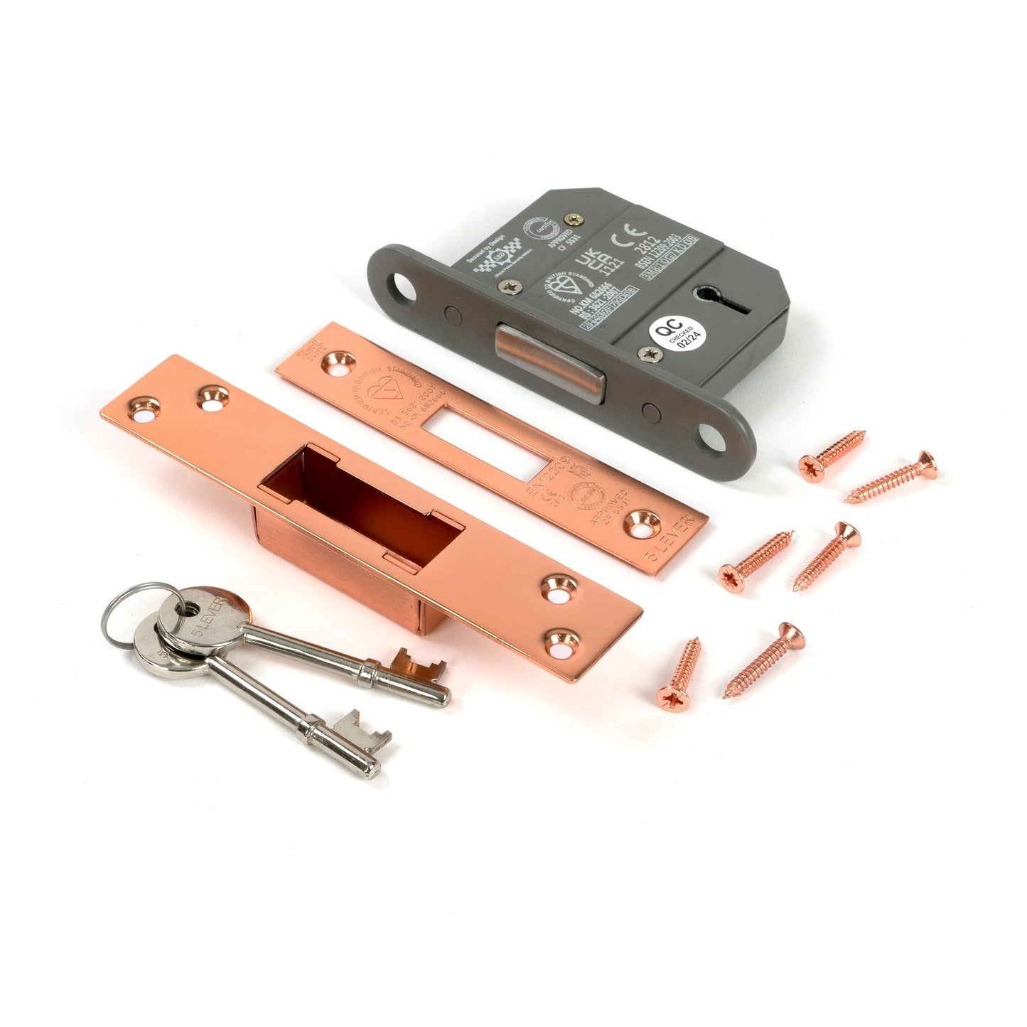 BS 5 Lever Deadlock KA