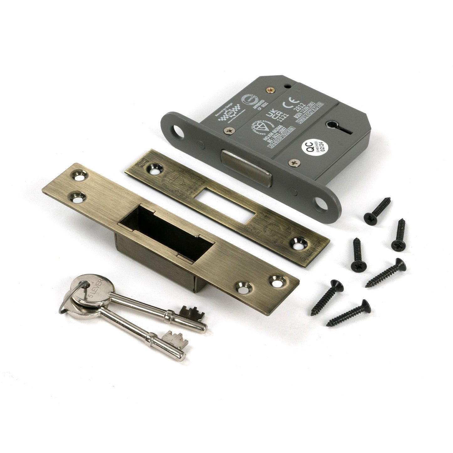 BS 5 Lever Deadlock KA