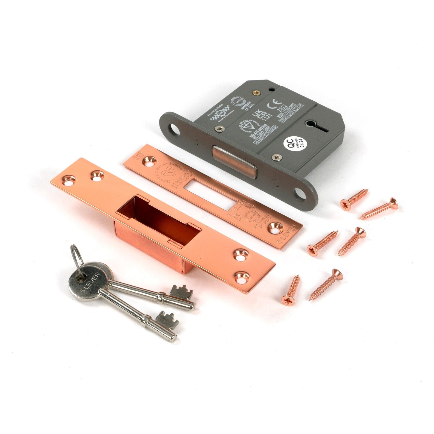 BS 5 Lever Deadlock KA