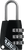 3 Digit Code (Compact Size) / Black