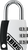 3 Digit Code (Standard Size) / White