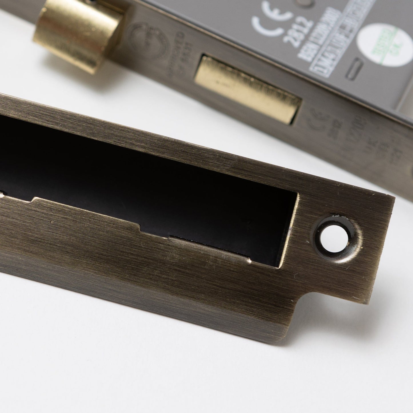 Solid Brass Door Knobs - Beehive Antique Brass (Pair) | Thumbturns & Latches