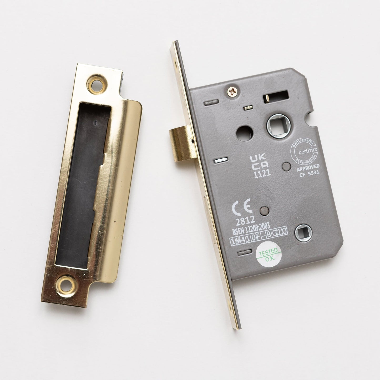 Plain Door Knobs - Ebonised & Polished Brass (Pair) | Thumbturns & Latches