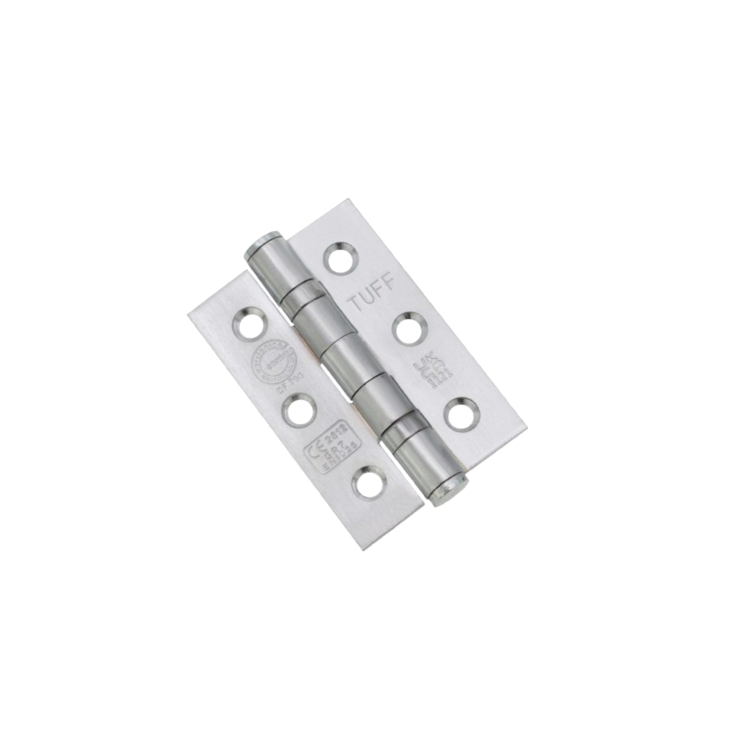 Mild Steel BB Butt Hinge - Satin Chrome
