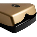 Myriad Matte Black Recycled Hand Towel Dispenser Brass Love Handles uk