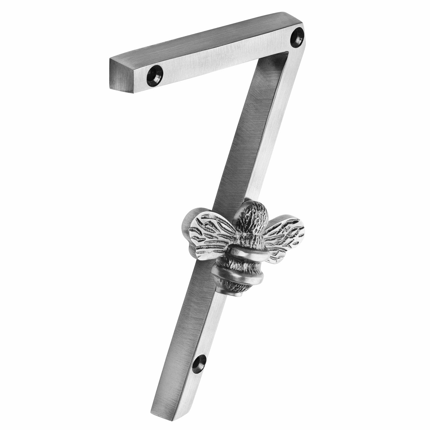Brass bee Premium House Numbers with Bee in Pewter Finish 0-9 - Brass bee