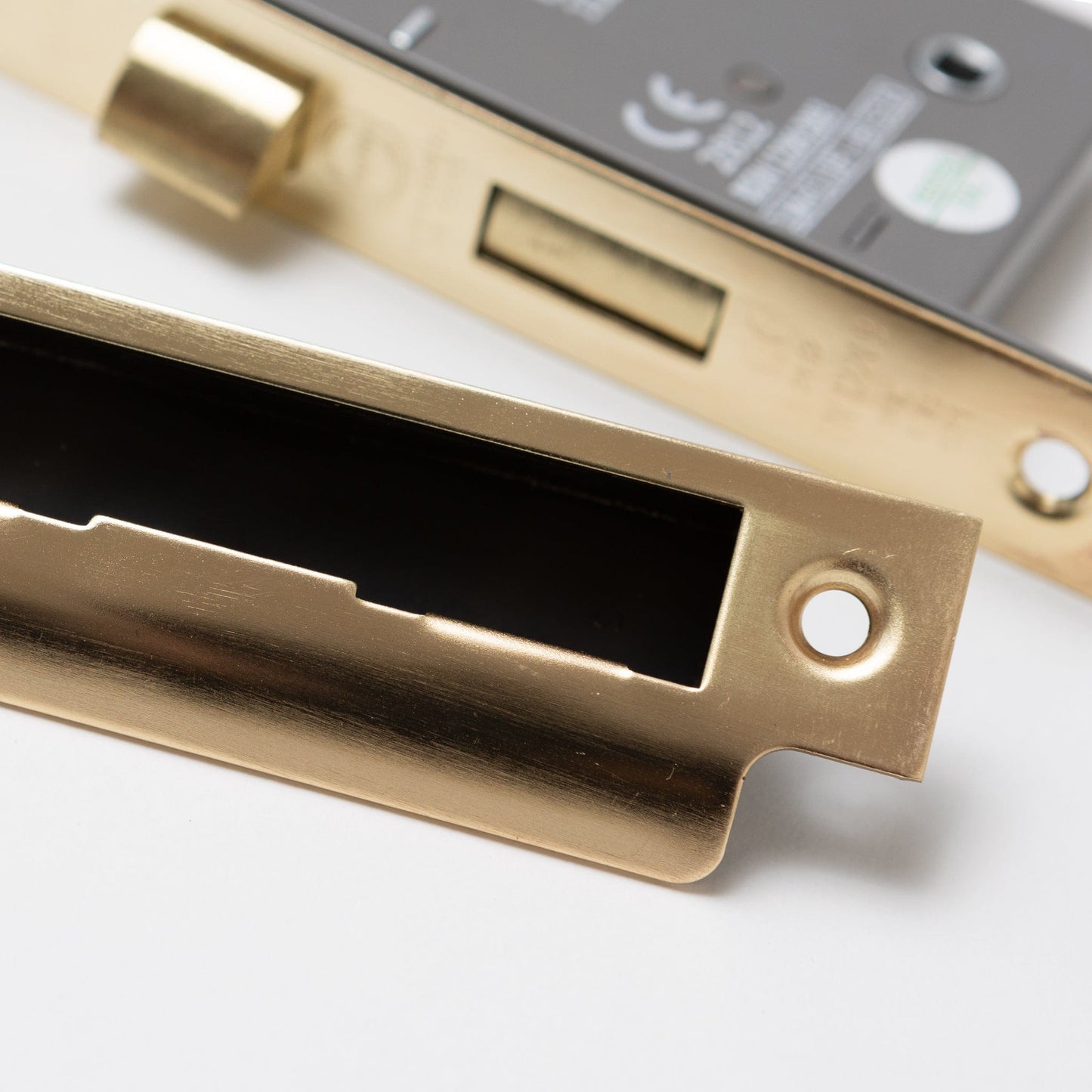 Solid Brass Door Knobs - Beehive Satin Brass (Pair) | Thumbturns & Latches