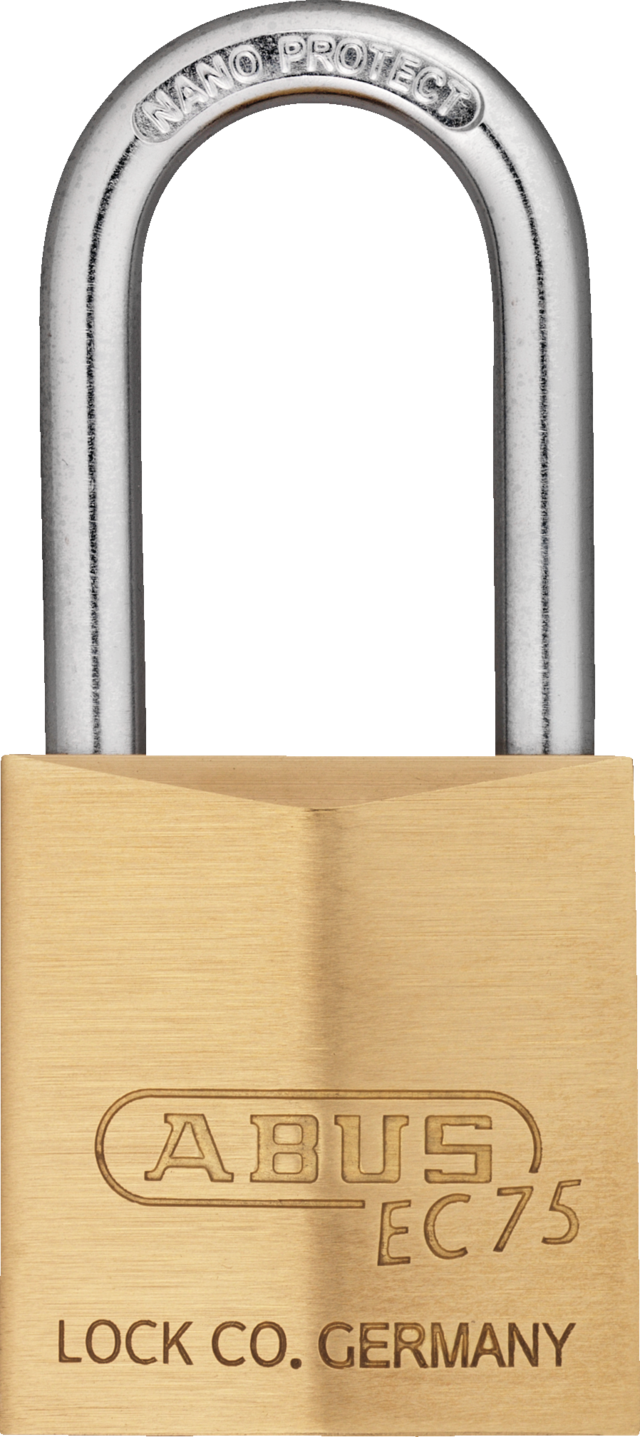 Brass 75 & 75IB Series – Traditional Brass Padlock with Reversible Key