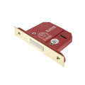5 Lever BS3621 Dead Lock 76mm (3") Electro Brass Love Handles uk