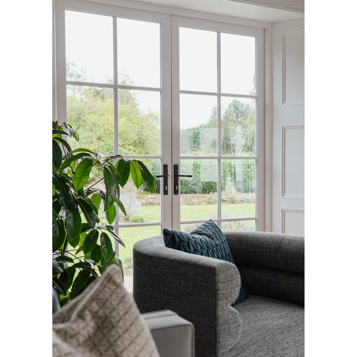 Reeded Slimline Lever Espag. Lock Set