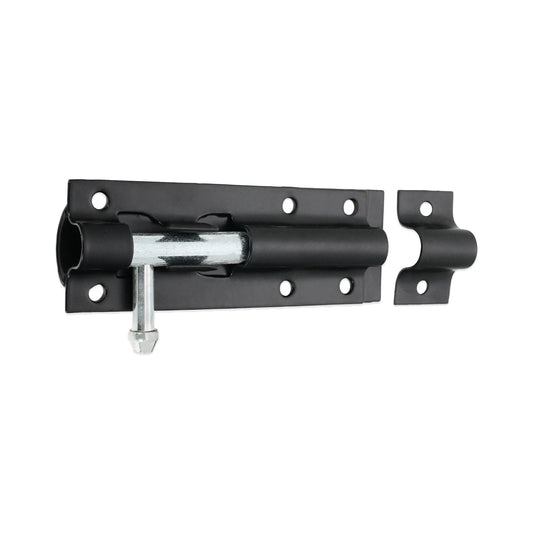 Straight Barrel Bolt – Black & Zinc Door Security Bolt