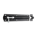 Straight Barrel Bolt – Black & Zinc Door Security Bolt Black 150mm (6") Love Handles uk