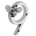 Brass bee Premium House Numbers with Bee in Nickel Finish 0-9 - 4 Inch Pre-order (1-2 weeks) - Brass bee