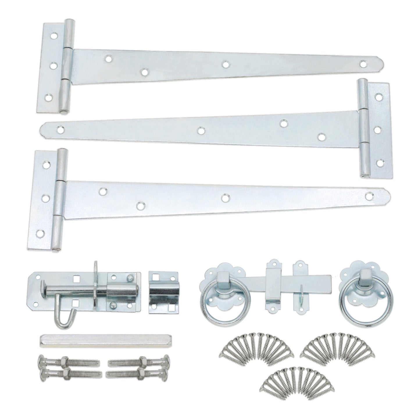 10" 250mm Plain Ring Gate Ironmongery Kit