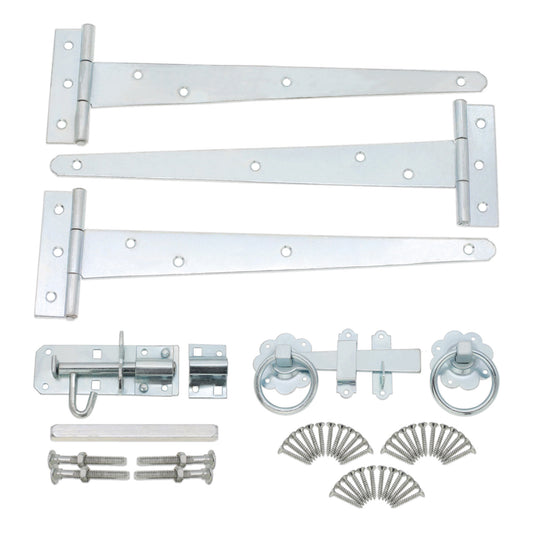 10" 250mm Plain Ring Gate Ironmongery Kit
