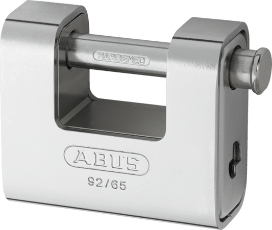 Steel 92 Series – Hardened Steel Sliding Bolt Monoblock Padlock 92/65 Love Handles uk