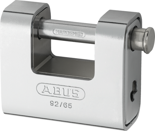 Steel 92 Series – Hardened Steel Sliding Bolt Monoblock Padlock