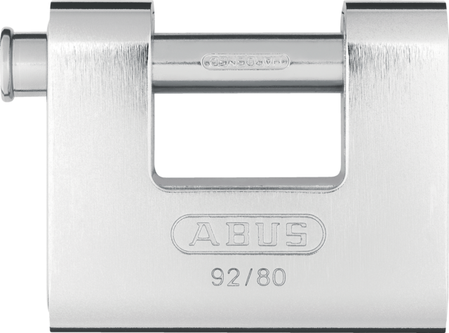 Steel 92 Series – Hardened Steel Sliding Bolt Monoblock Padlock