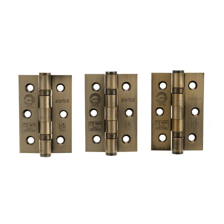 CE Fire Rated Grade 7 Ball Bearing Hinges 3" x 2" x 2mm set of 3