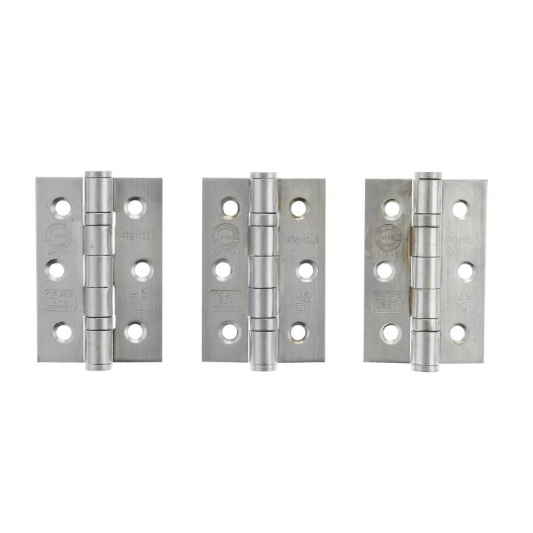 CE Fire Rated Grade 7 Ball Bearing Hinges 3" x 2" x 2mm set of 3