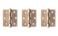 Atlantic Ball Bearing Hinges 3" x 2.5" x 2.5mm - Set of 3