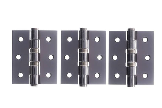 Atlantic Ball Bearing Hinges 3" x 2.5" x 2.5mm - Set of 3 Black Nickel (BN) Love Handles uk