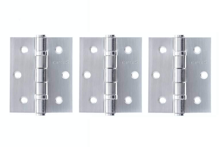 Atlantic Ball Bearing Hinges 3" x 2.5" x 2.5mm - Set of 3