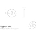 Escutcheon - Lock Profile On Concealed Fix Round Rose