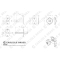 Escutcheon - Lock Profile On Concealed Fix Round Rose