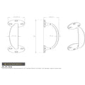 Escutcheon - Lock Profile On Concealed Fix Round Rose