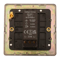 Concealed 3mm 1 Gang Dimmer - Antique Brass