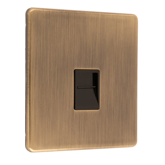 Concealed 3mm Telephone Slave - Antique Brass