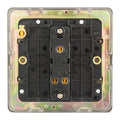 Concealed 3mm 1 Gang Switch - Antique Brass