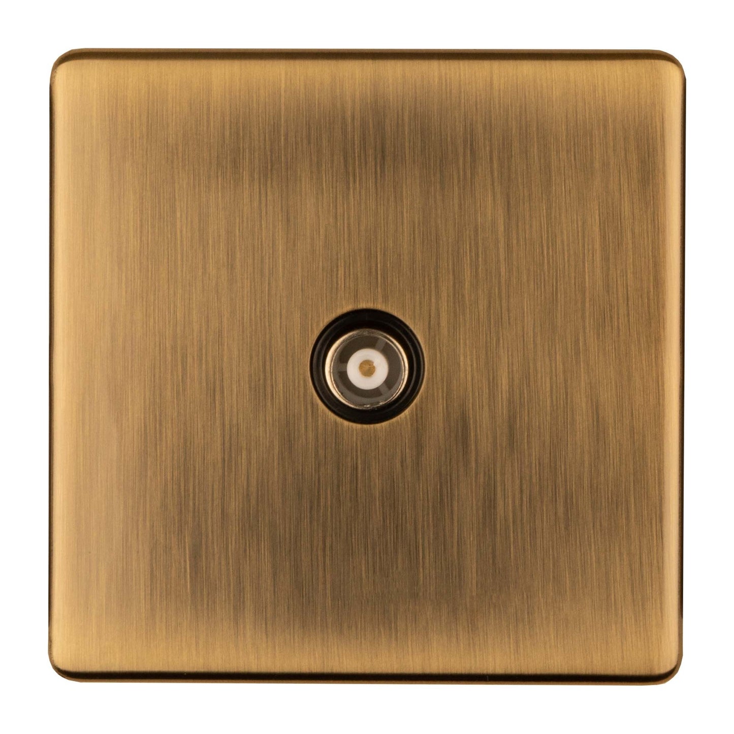 Concealed 3mm Tv - Antique Brass