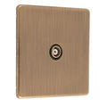 Concealed 3mm Tv - Antique Brass