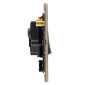 Concealed 3mm 20Amp Switch With Neon Indicator - Antique Brass
