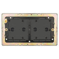 Concealed 3mm Double Blank Plate - Antique Brass