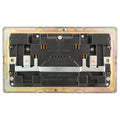 Concealed 3mm 2 Gang Usb Socket - Antique Brass
