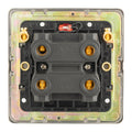 Concealed 3mm 45Amp Switch With Neon Indicator - Antique Brass