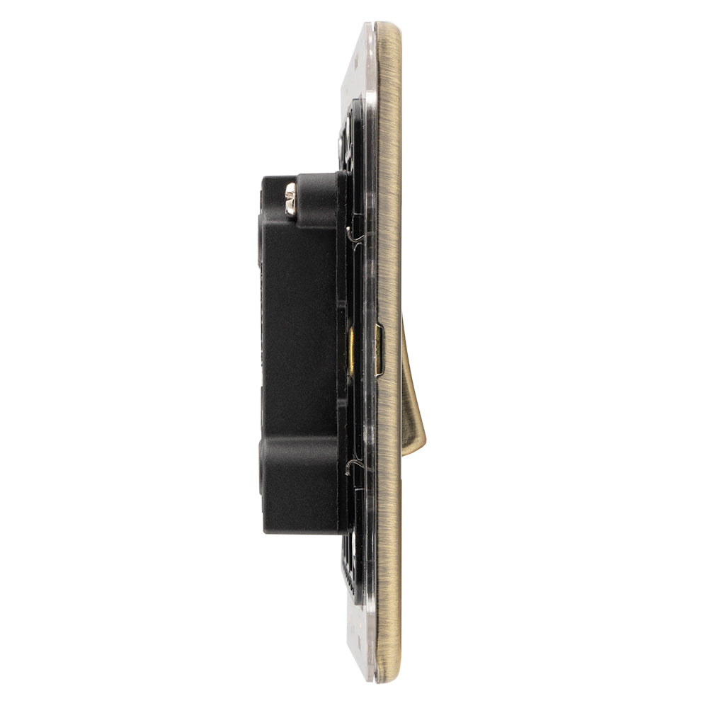 Concealed 3mm Fan Switch - Antique Brass