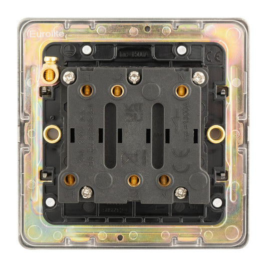 Concealed 3mm Fan Switch - Antique Brass