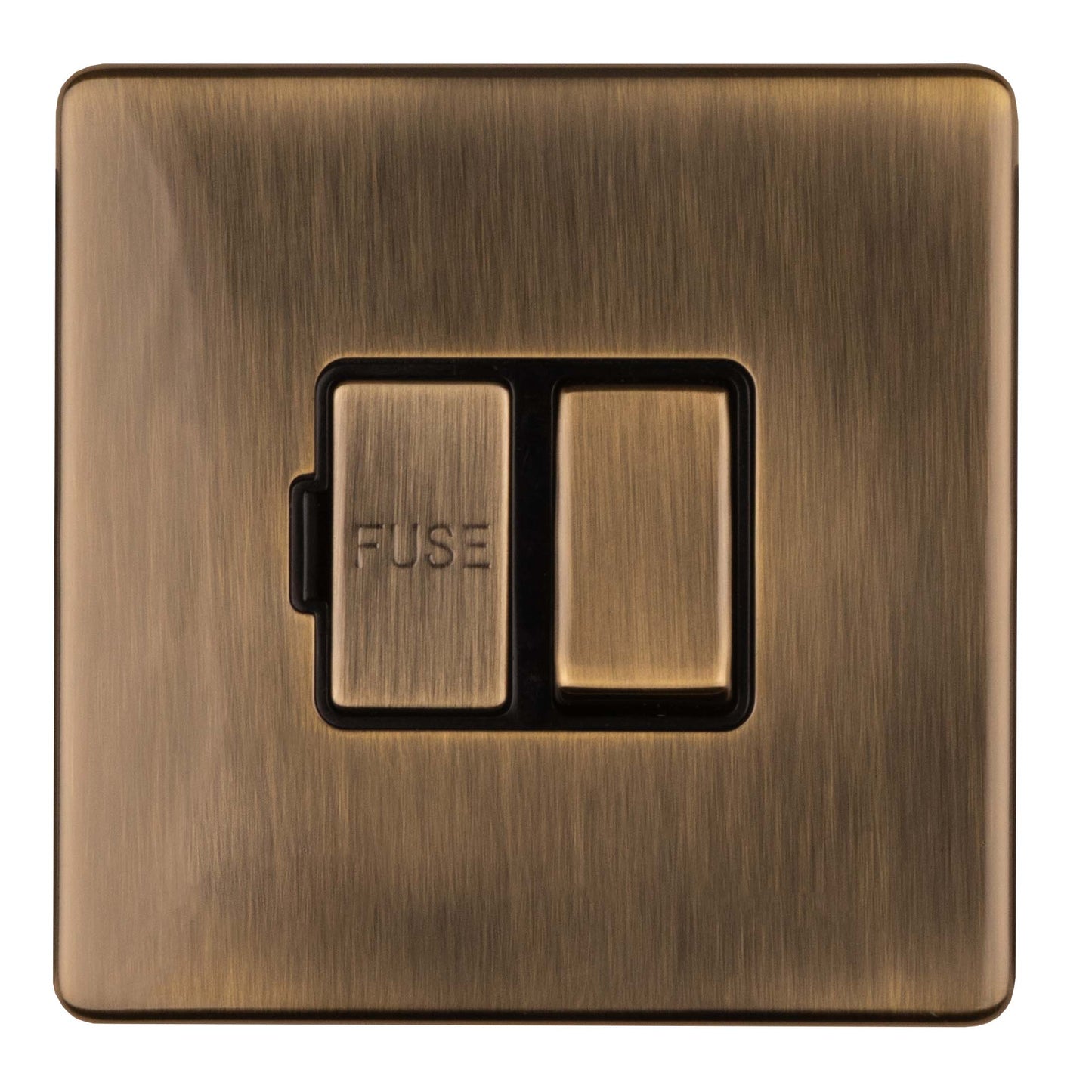 Concealed 3mm Switched Fuse Spur - Antique Brass