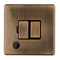 Concealed 3mm Switched Fuse Spur - Antique Brass